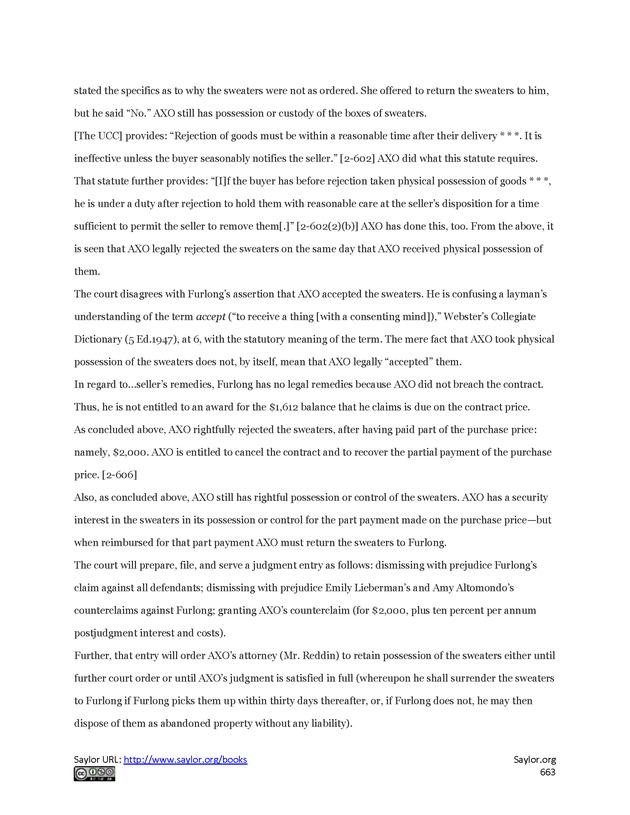 Business Law and the Legal Environment - Page 663